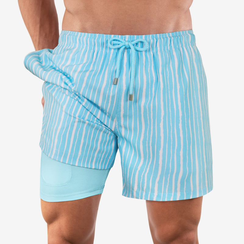 blue-and-white-striped-swim-trunk