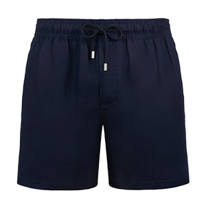 blue-linen-shorts
