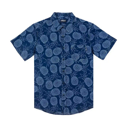 blue pineapple shirt hero