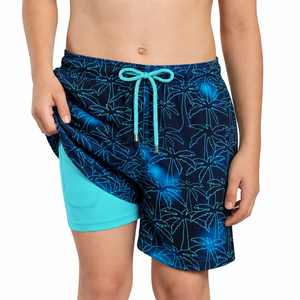 Foggy Palms boys hybrid shorts hero