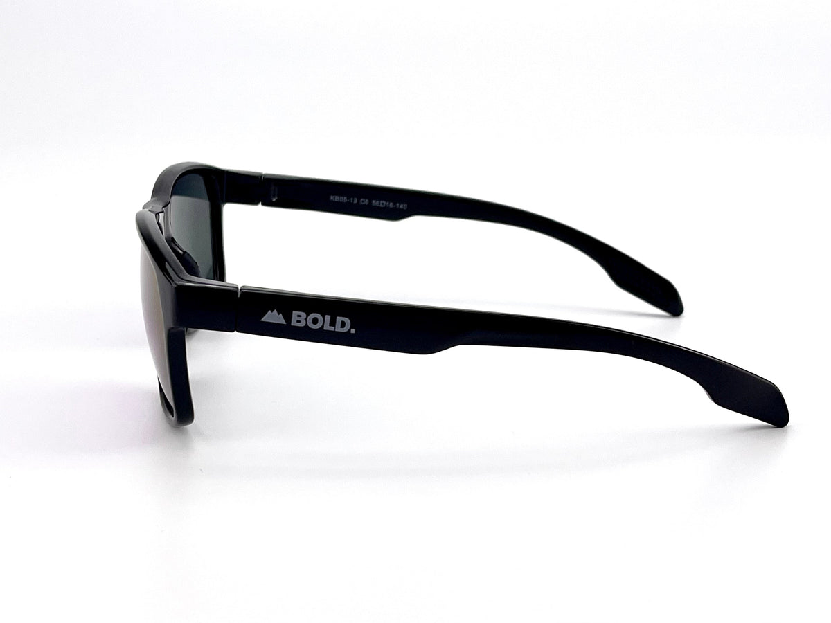 BOLD Thunderhead square sunglasses in purple, view 3