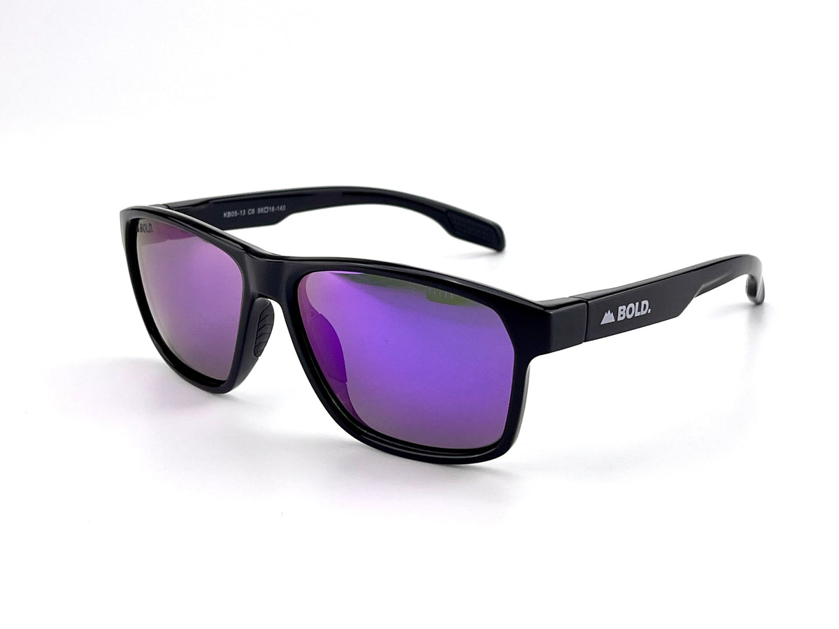 BOLD Thunderhead square sunglasses in purple, view 1
