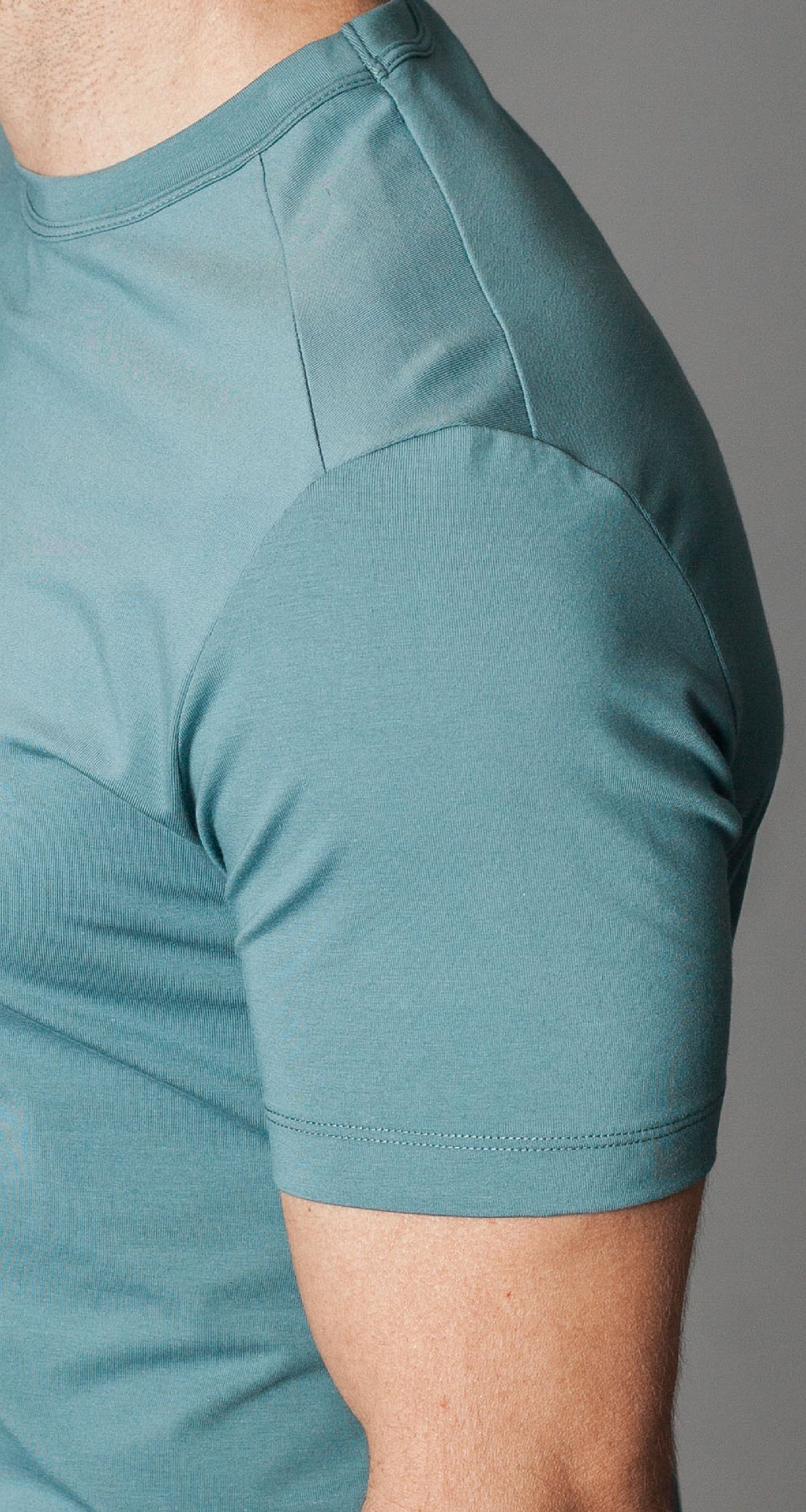 Buki CINQO men's tech tee blue grey, image 5 of 6