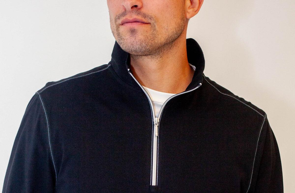 Buki CINQO travel half zip 2 pack black and white, image 4 of 8