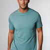 Buki CINQO Men's Tech Tee, Blue Grey