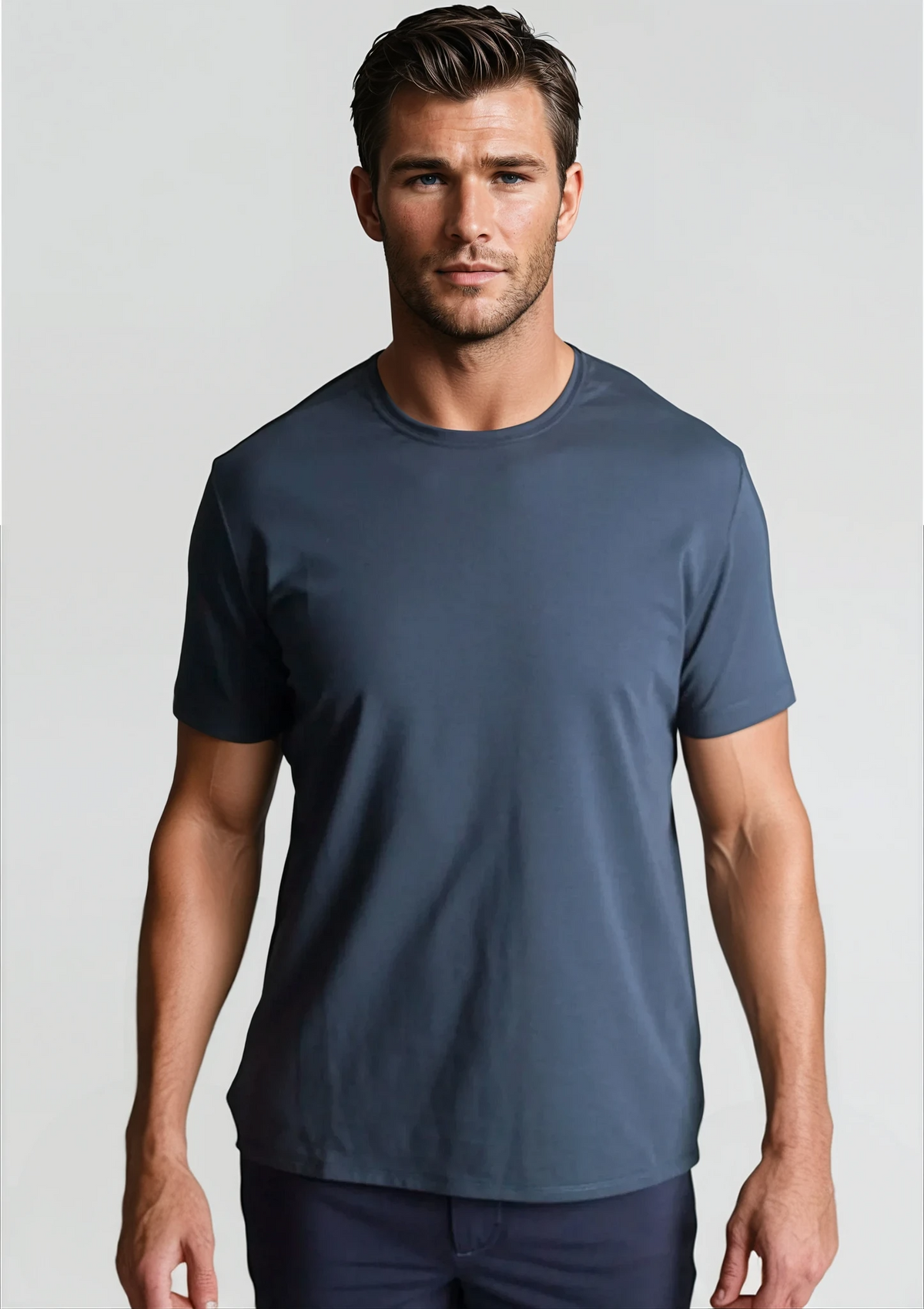 Buki CINQO men's tech tee blue night, image 1 of 7