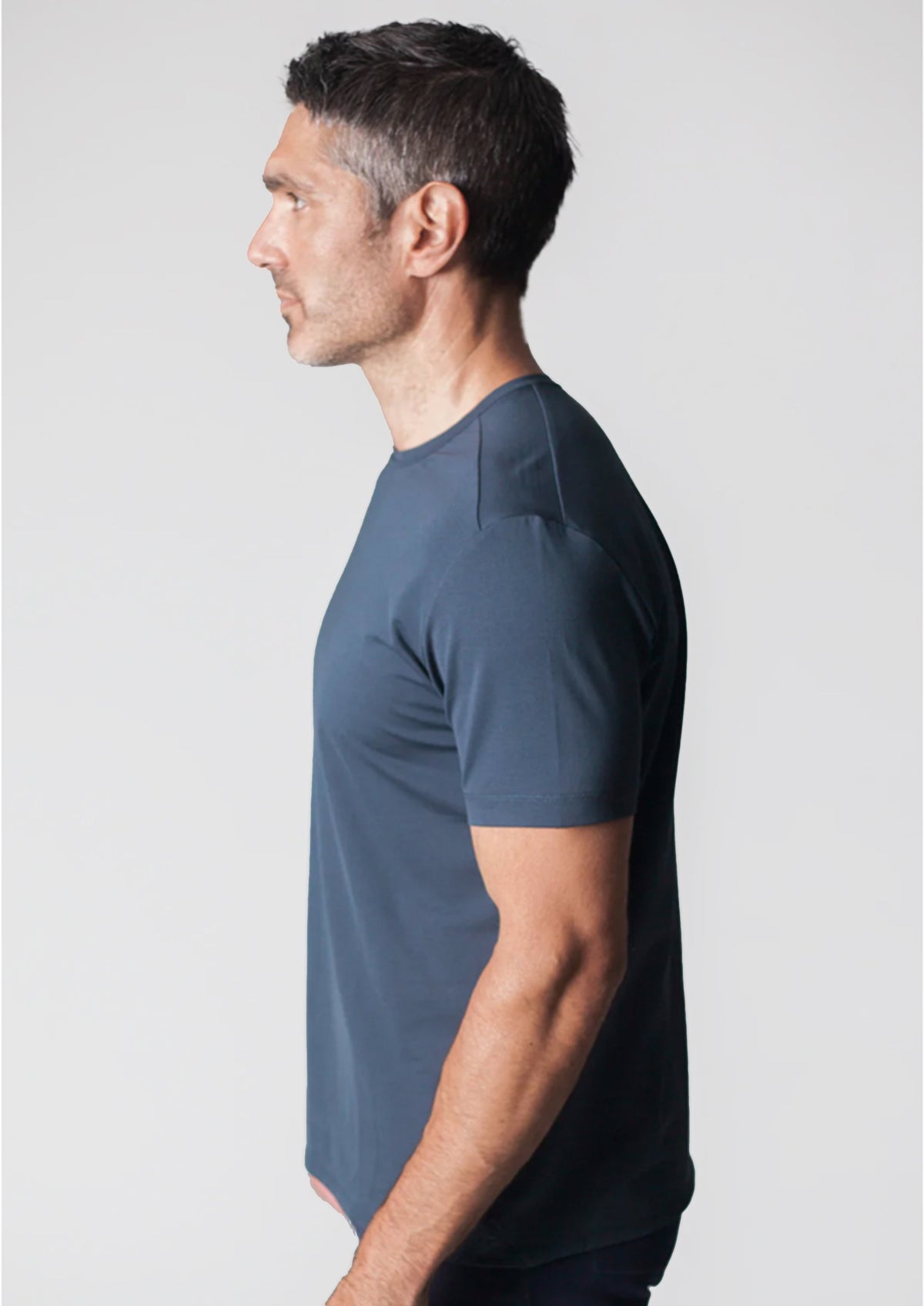 Buki CINQO men's tech tee blue night, image 6 of 7