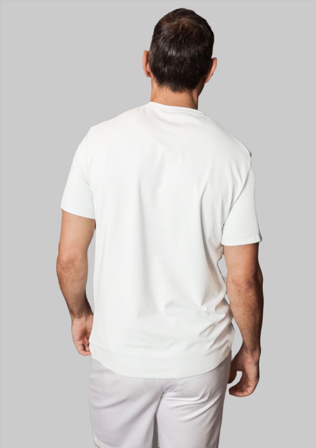 Buki CINQO men's tech tee white, image 6 of 7