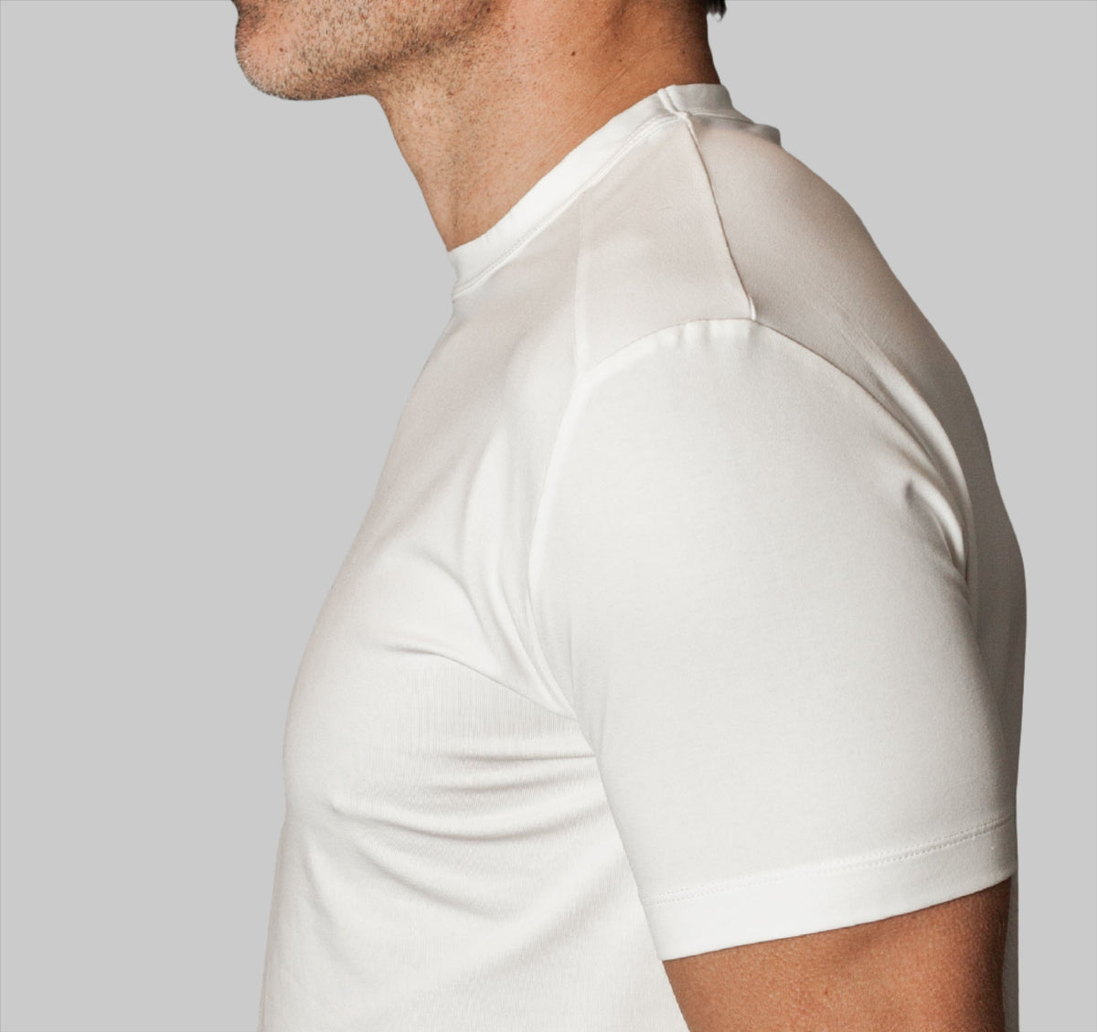 Buki CINQO men's tech tee white, image 3 of 7