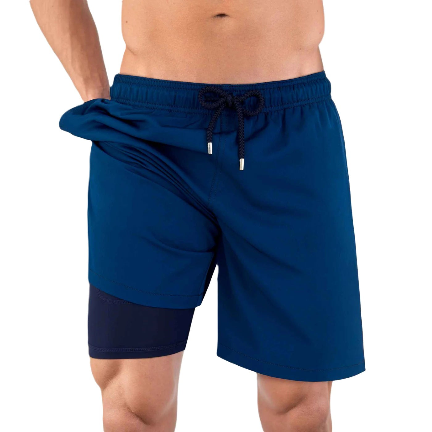 length:long blue sapphire hybrid short studio front