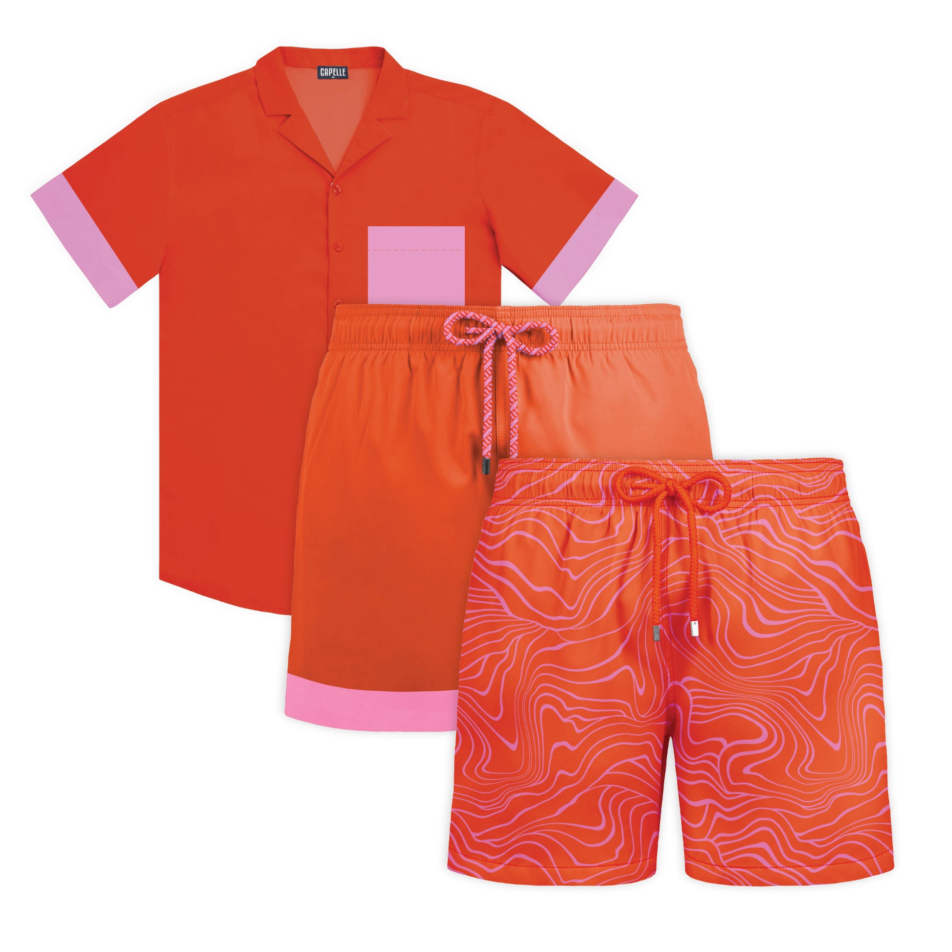 length:all Heatwave Coral Set