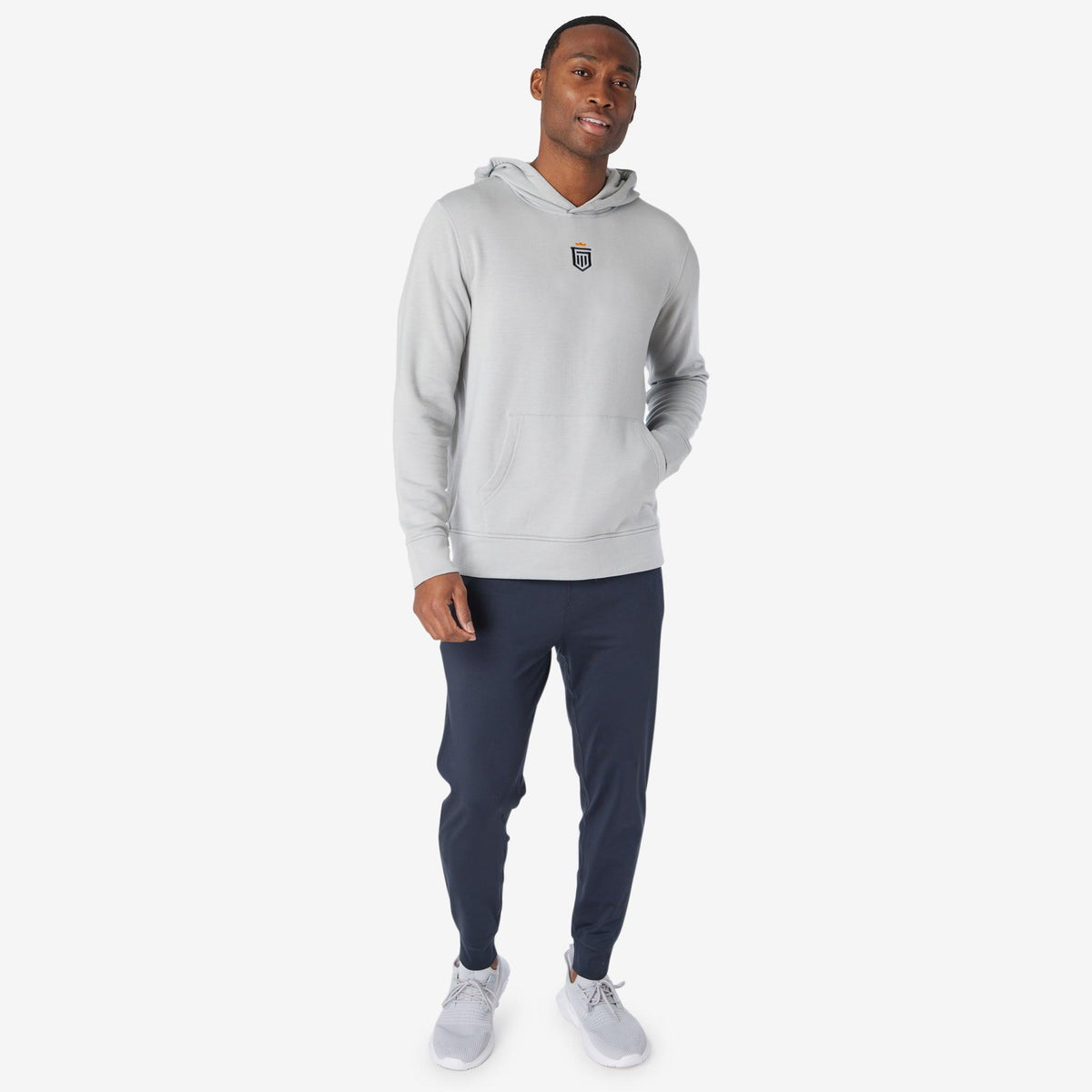 Greatness Wins Core Tech Hoodie in Ash Gray, view 5