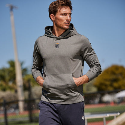 Greatness Wins Core Tech Hoodie in Gray Heather