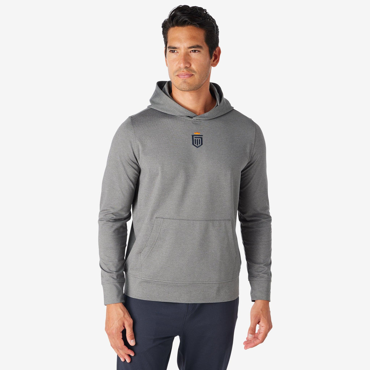 Greatness Wins Core Tech Hoodie in Gray Heather, view 6