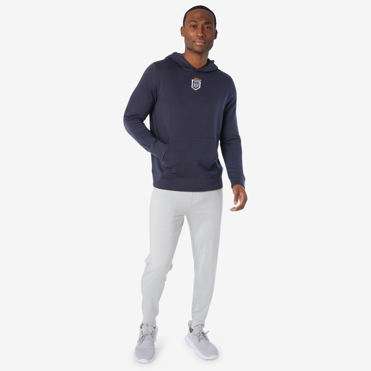 Greatness Wins Core Tech Hoodie in Navy, view 4