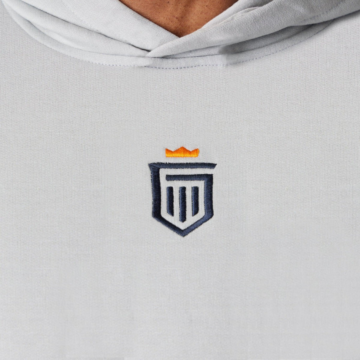 Greatness Wins Core Tech Hoodie in Ash Gray, view 4
