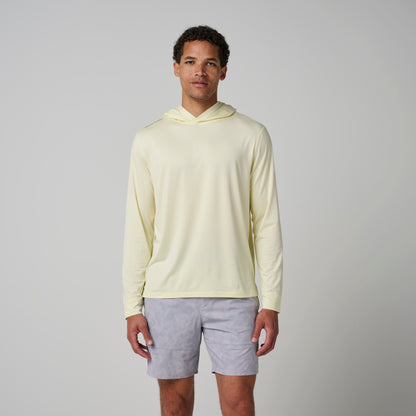 Greatness Wins Core Tech T-Shirt Hoodie in Peach Sorbet Heather