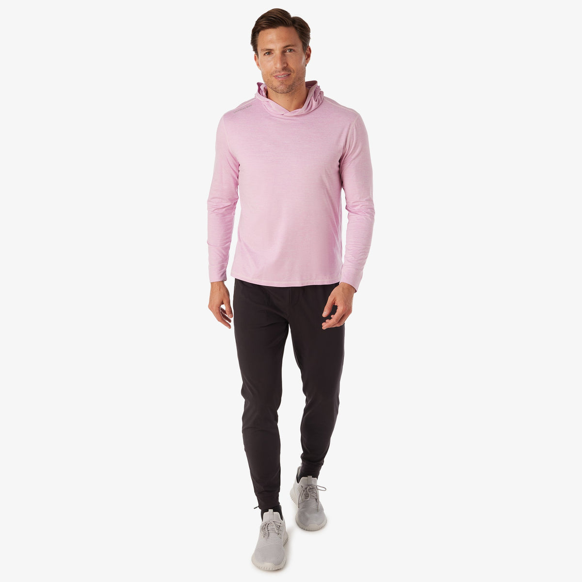 Greatness Wins Core Tech T-Shirt Hoodie in Pink, view 5