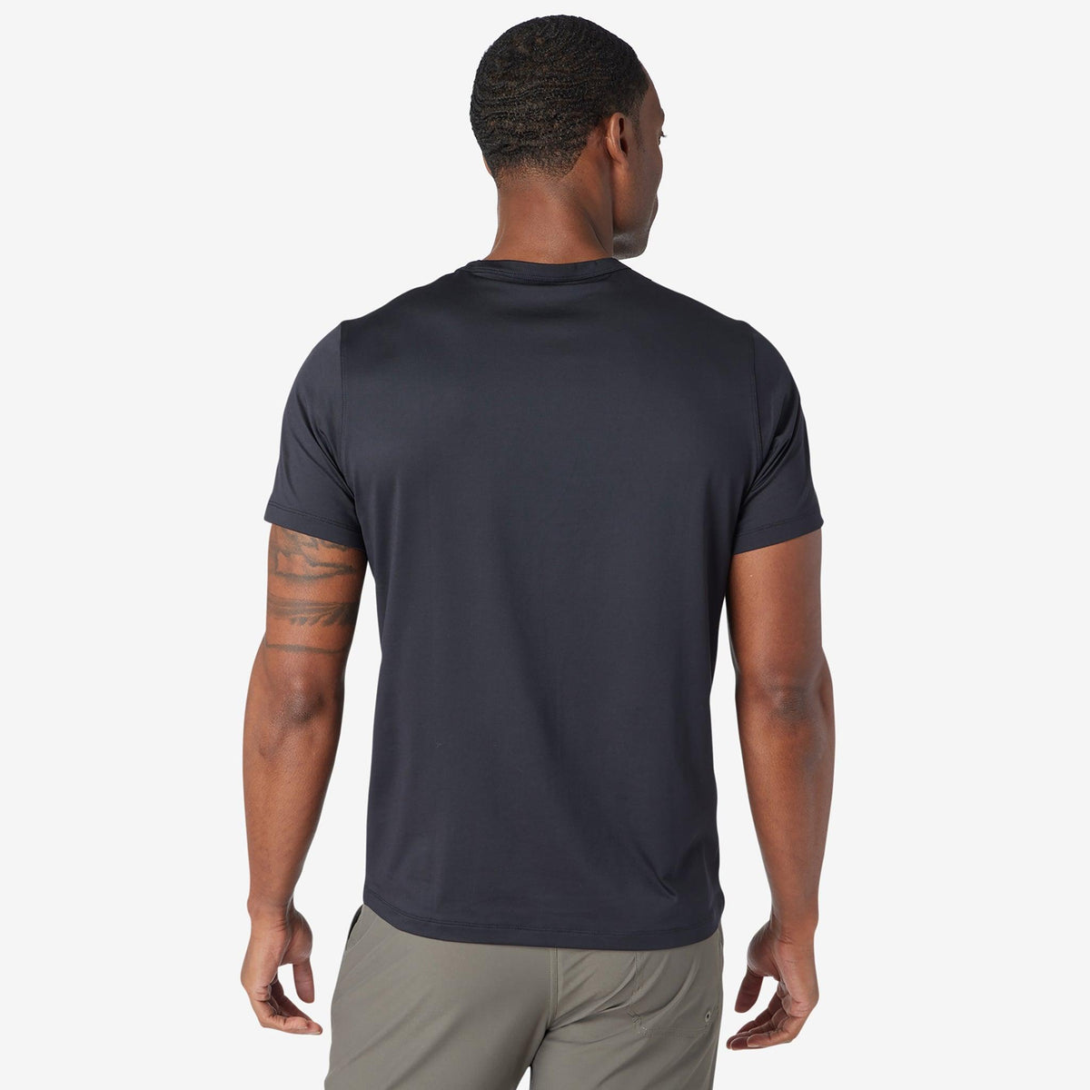 Greatness Wins Core Tech Tee in Black, view 6