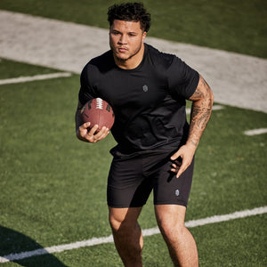 Greatness Wins Core Tech Tee in Black, view 2