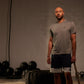 Greatness Wins Core Tech Tee in Athletic Gray Heather, view 4