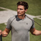 Greatness Wins Core Tech Tee in Athletic Gray Heather, view 2