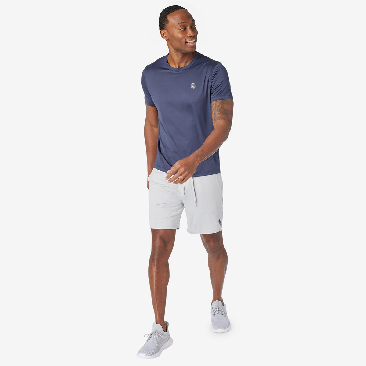 Greatness Wins Core Tech Tee in Navy, view 5