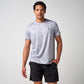 Greatness Wins Core Tech Tee in Ash Gray Camo, view 4