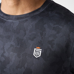 Greatness Wins Core Tech Tee in Black Camo, view 2