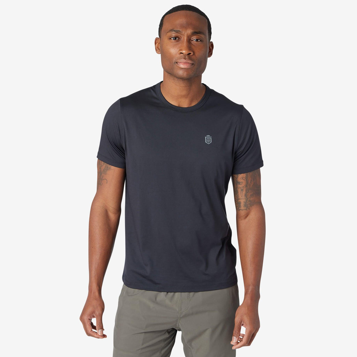 Greatness Wins Core Tech Tee in Black, view 5