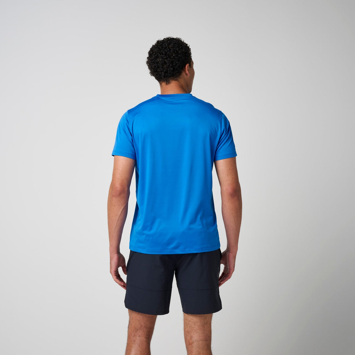 Greatness Wins Core Tech Tee in Sonic Blue, view 4