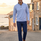 White Water Life Long Beach Quarter Zip in Grey, view 2