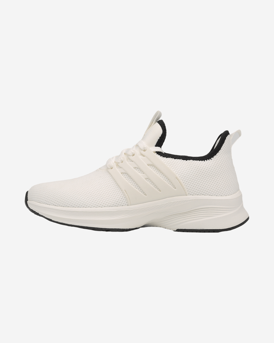 G West Crown men's athletic sneaker in white mesh, outer side view