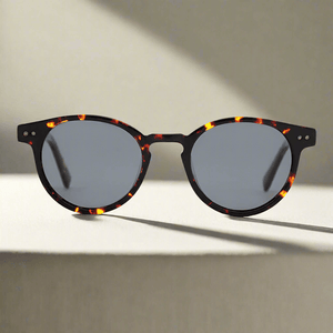 JOPLINS Ganges polarized round wood and bio acetate sunglasses, image 1 of 8