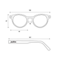 Ganges Polarized Round Wood and Bio Acetate Sunglasses