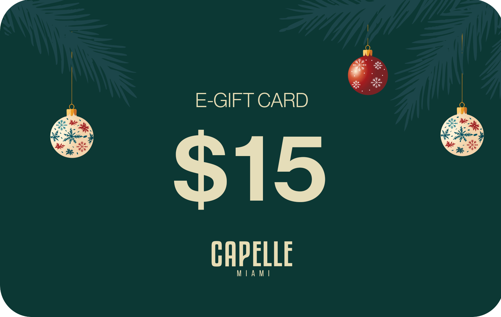 CAPELLE E-GIFT CARD