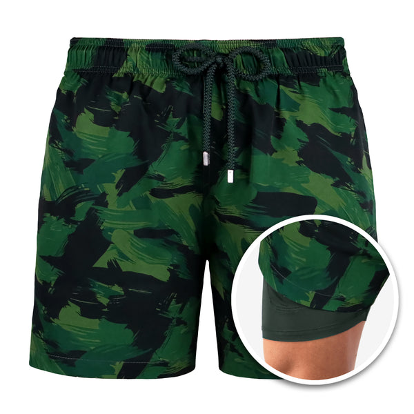 green-mens-swim-shorts