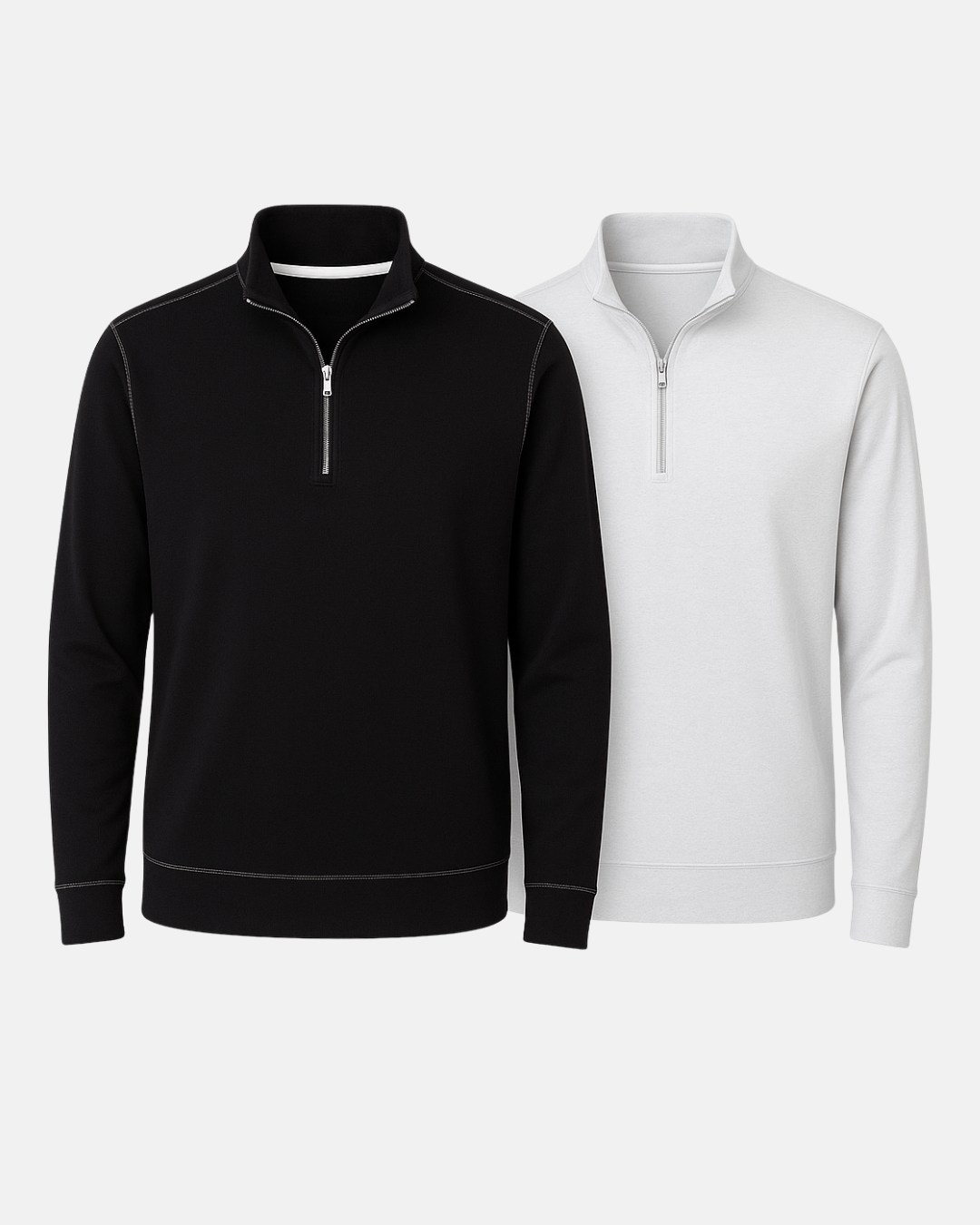 Buki CINQO travel half zip 2 pack black and white, image 1 of 8