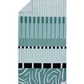 Ruby Mint Hawthorne teal, black and white cotton beach towel, image 2 of 4