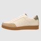 G West men's beige sneaker with a perforated toe and gum sole, inner side view