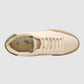 G West men's beige sneaker, top view showing the laces and padded collar