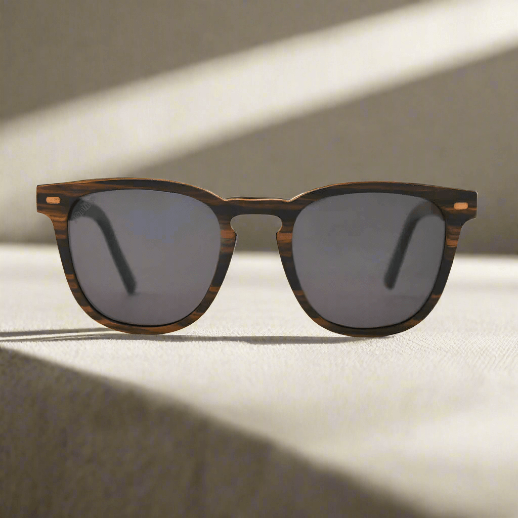 JOPLINS Lark polarized square wooden sunglasses, image 1 of 8