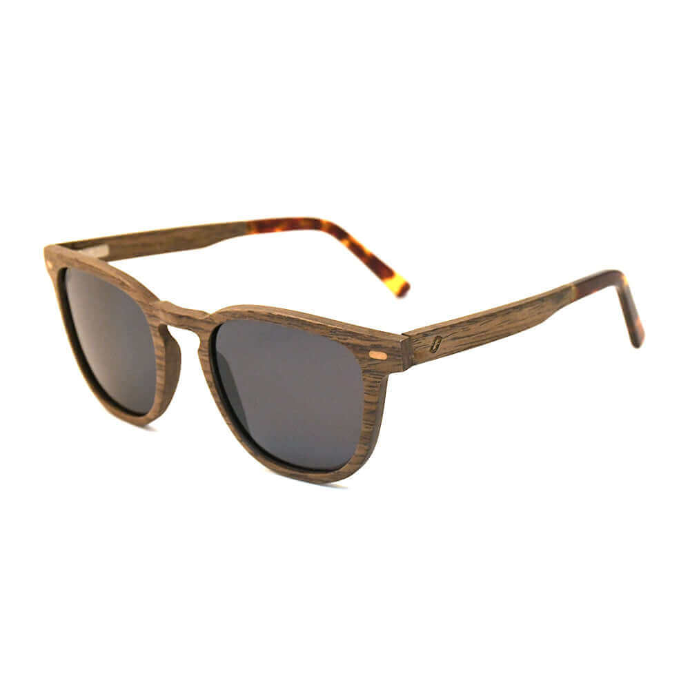 Lark Polarized Square Wooden Sunglasses