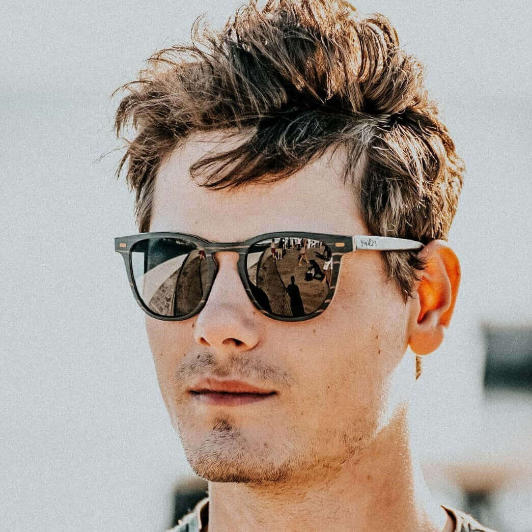 JOPLINS Lark polarized square wooden sunglasses, image 6 of 8