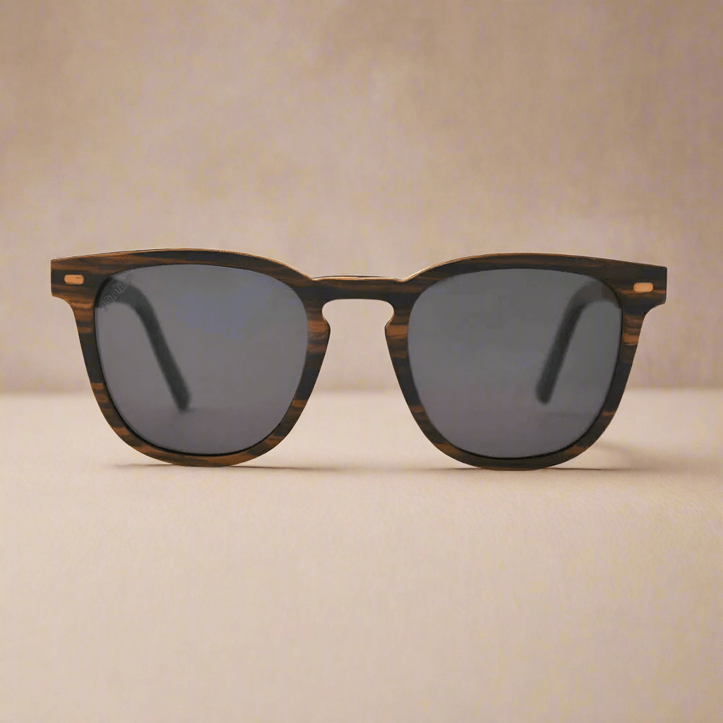 Lark Polarized Square Wooden Sunglasses