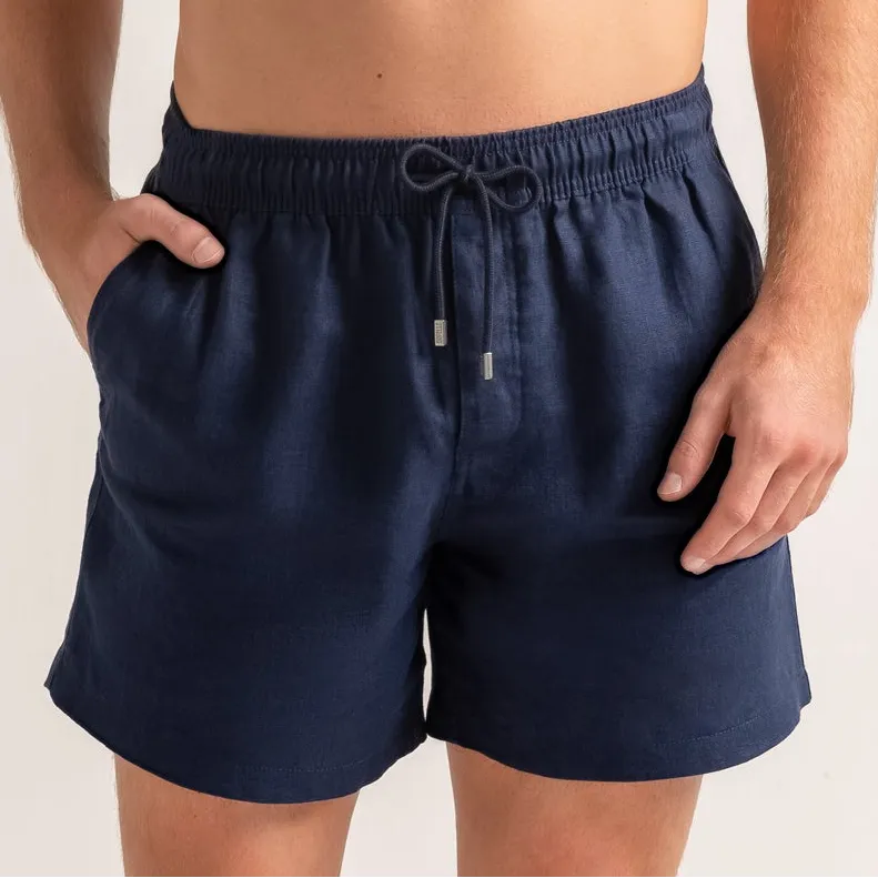 Mariner men's linen short, front view