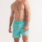 length:classic aqua blue hybrid short studio front feature