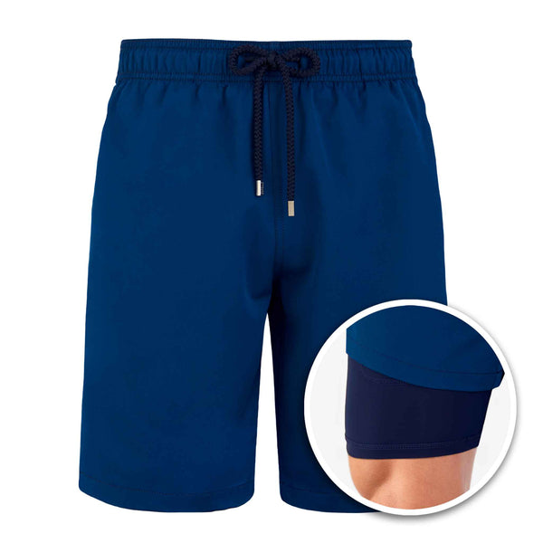 Blue swim trunks mens online