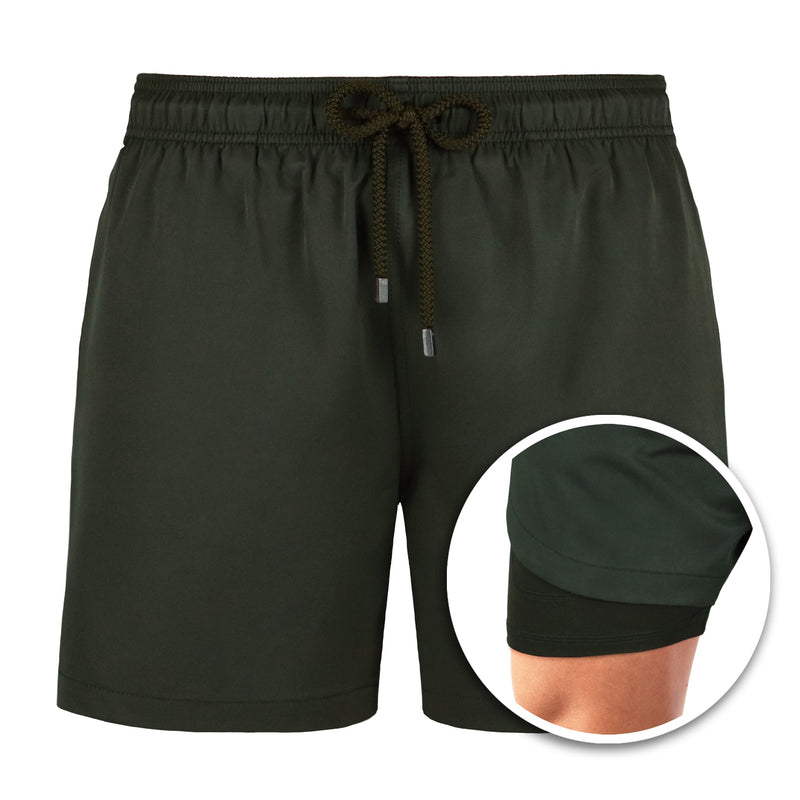 Olive green shorts mens best sale