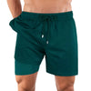 Men’s Premium Compression-Lined Hybrid Shorts – Night Green